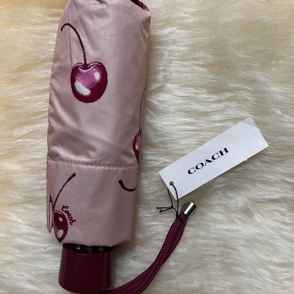 NWT Coach umbrella with cherry print ๐ - Picture 3 of 3